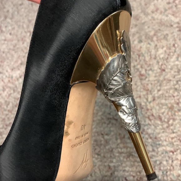 Giuseppe zanotti satin with metal heel shoes - Picture 4 of 8